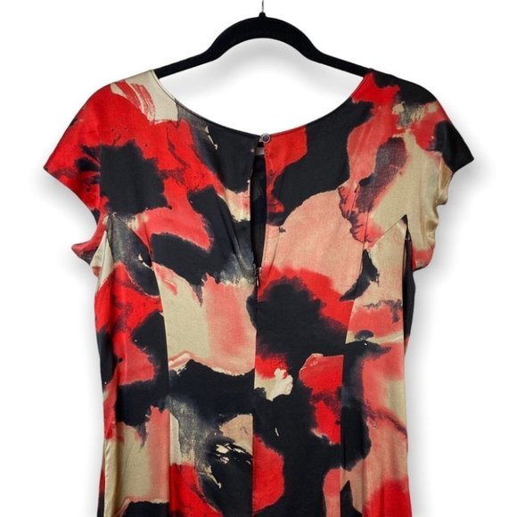 Moschino Cheap And Chic  Aeffe Spa Silk Floral Sheath Dress - Picture 4 of 11